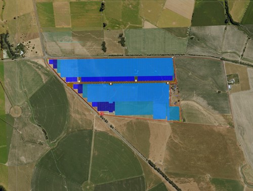 Map of area for the Solar Farm project
